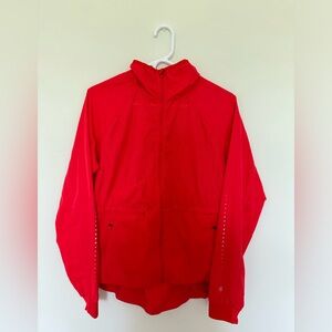 Women’s CHAMPION C9 Red Perforated Full Zip Athletic Reflective Running Track